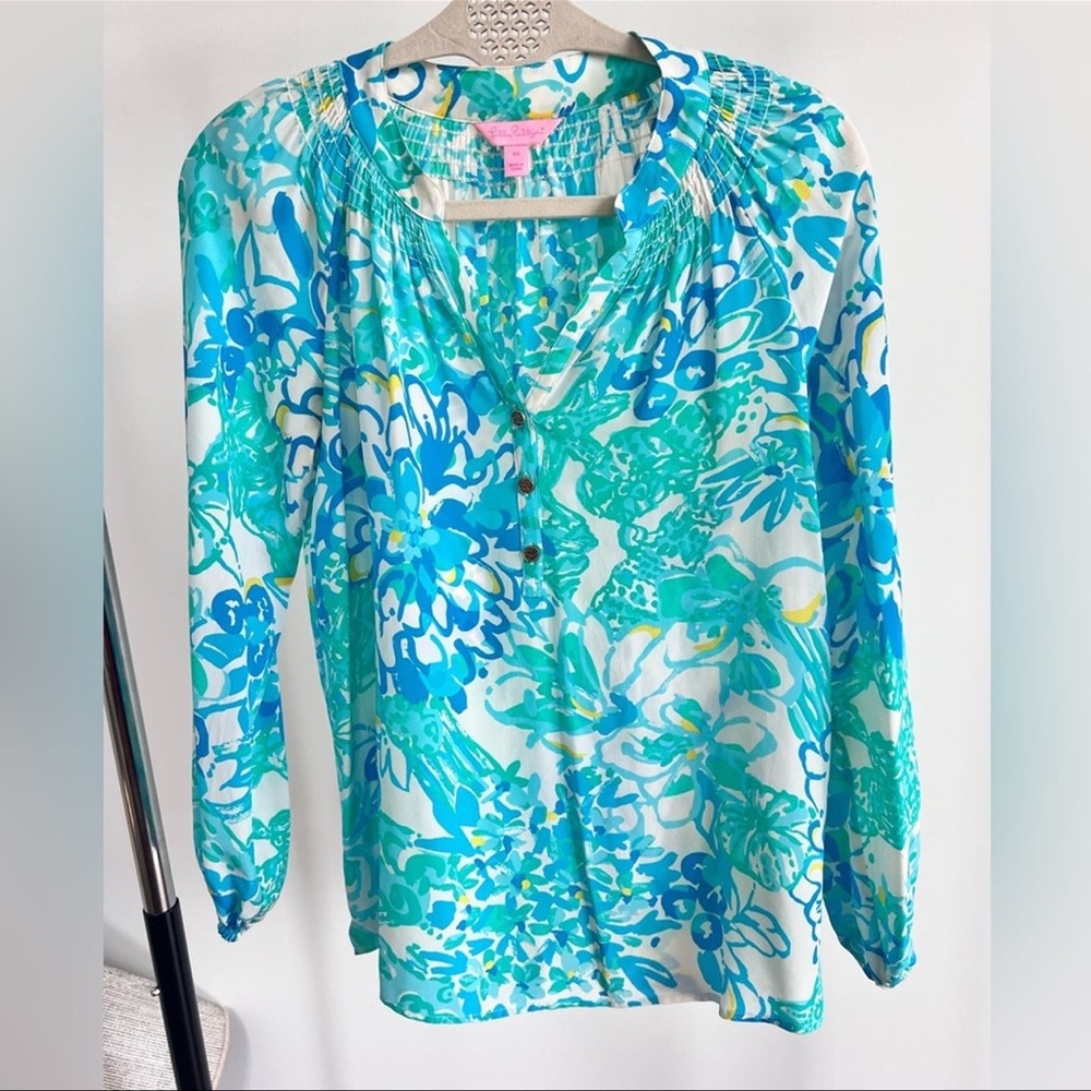 Lilly Pulitzer Elsa silk blouse